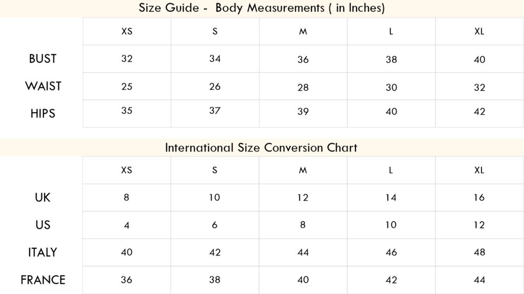 Size Guide - Label PS’B